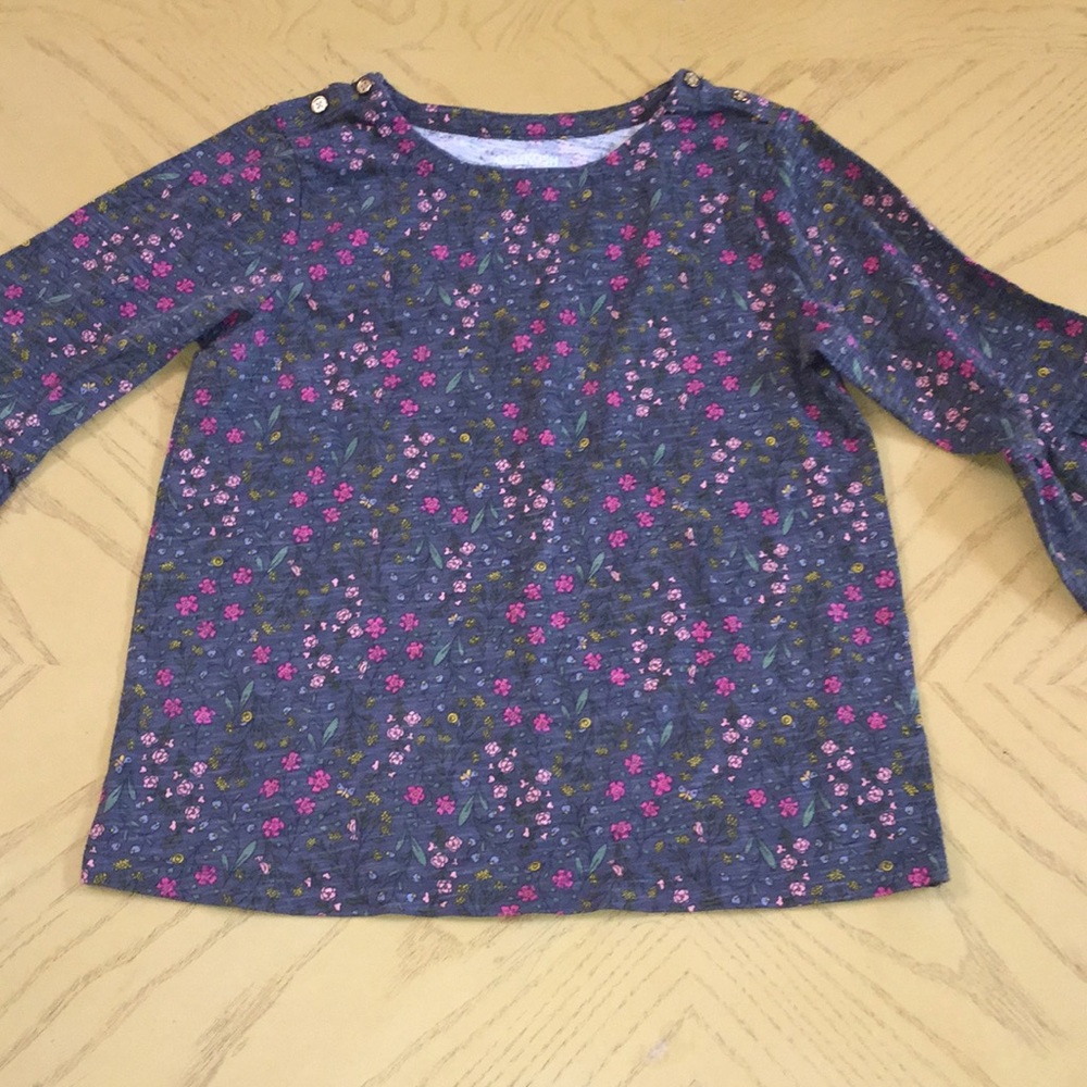 Grey Flowered OshKosh shirt